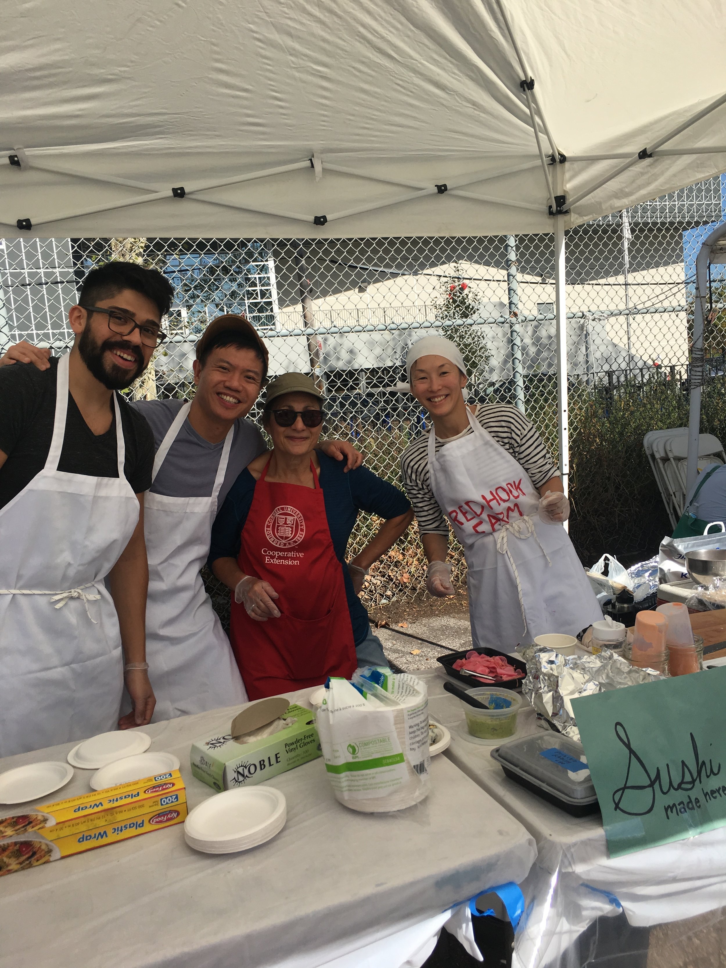  Sushi team led by Chef (and board member) Eri! 