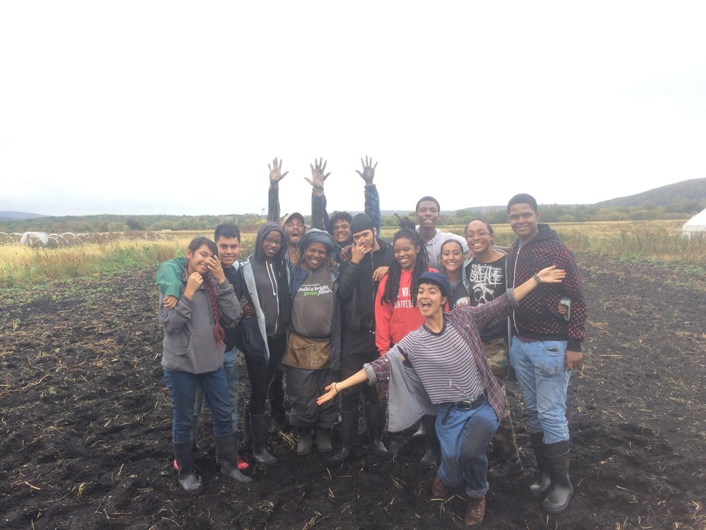  Visiting community farming elder Karen Washington! 