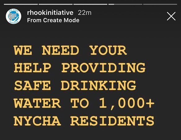 Update on the water main break in Red Hook affecting 1,000+ households —  RHI is accepting donations of water on Thursday, 12-5pm. Please bring to 767 Hicks for @redhookrelief to get out to those affected !!!