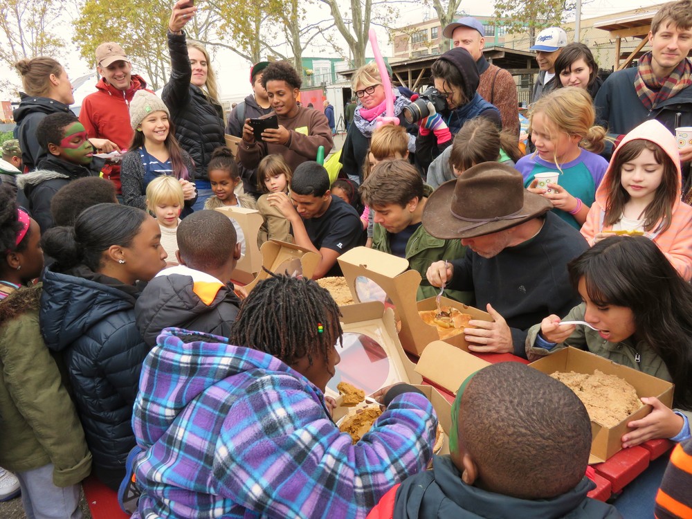 Now the pie-eating contest!